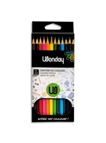 Crayon de couleur Wonday, boîte de 12