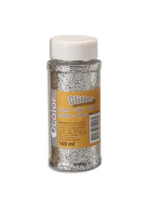 Paillettes scintillantes 160ml, couleur argent