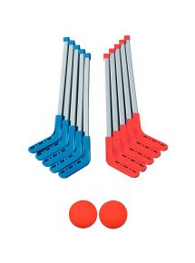 Lot de 10 crosses de Hockey + 10 balles lisses 