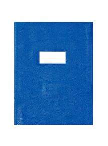 Paquet de 10 protège-cahiers grands rabats en PVC 22/100ème, pour format 17x22 cm, bleu