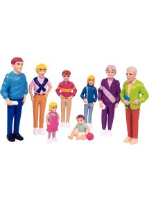La famille européenne 8 figurines