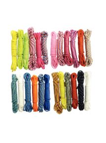 Lot de 24 fils paracorde coloris assortis