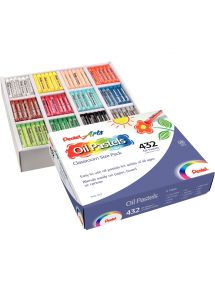 Pastel à l'huile Pentel ø8mm, schoolpack de 432 couleurs assorties