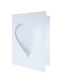 Lot de 10 cartes photo cœur en carton