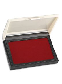 Tampon encreur réencrable, format 10,5x6,5cm, rouge