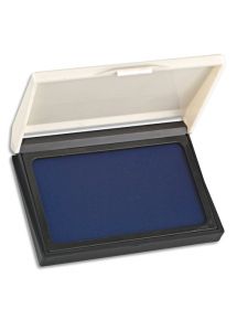 Tampon encreur réencrable, format 10,5x6,5cm, bleu