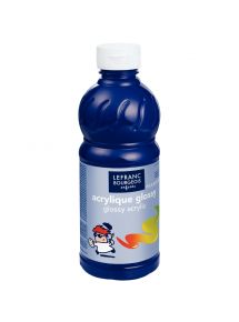 Peinture acrylique Glossy, flacon de 500ml, outremer