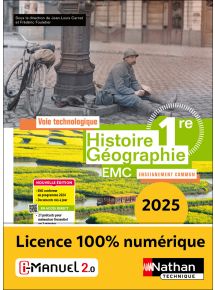 Histoire-Géographie - EMC - 1re technologique - Enseignement commun - Ed. 2025