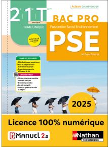 Prévention Santé Environnement - Tome Unique - 2de/1re/Term Bac Pro - Coll. Acteurs de prévention - Ed.2025