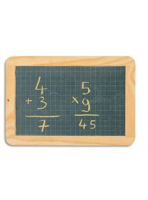 Ardoise naturelle cadre bois 18x26cm