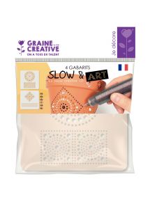 Lot de 4 gabarits Mandala SLOW & ART