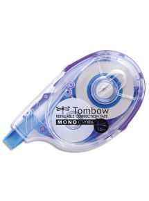 Roller de correction latéral rechargeable Tombow, ruban 6mmx16m