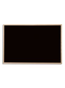Tableau noir pour craie, cadre en bois de pin, 60x40 cm