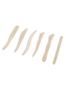 Ebauchoir en bois, lot de 6 assortis