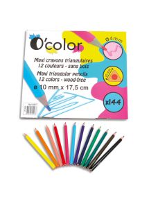 Crayon de couleur Jumbo O'Color, schoolpack de 144