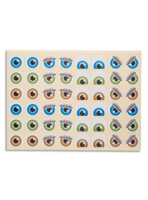 Gommettes yeux repositionnables, sachet de 15 feuilles