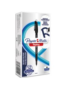 Stylo bille effaçable pointe moyenne Replay, noir