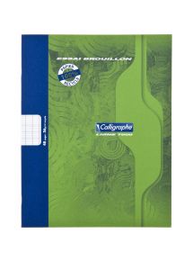 Cahier de brouillon 48 pages seyès 56g, format 17x22 cm