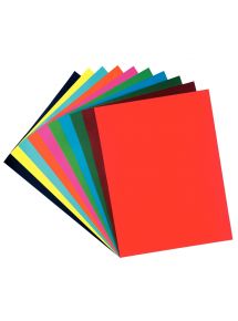 Paquet de 50 feuilles Cartoline 50x65cm 130g assortis