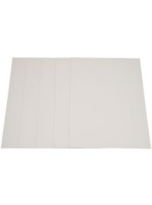 Paquet de 5 feuilles de carton épais, 2 côtés gris, format 60 x 80 cm, 1230 g épaisseur 2 mm