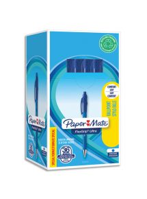 Stylo bille pointe moyenne Flexgrip Ultra, écriture 0,5mm, pack de 36 bleu