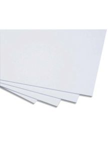 Carton mousse blanc, 50x65cm épaisseur 3mm