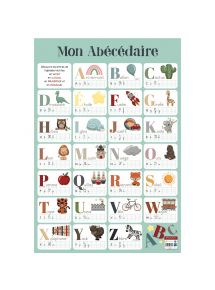 Poster en PVC 76x52cm premier alphabet