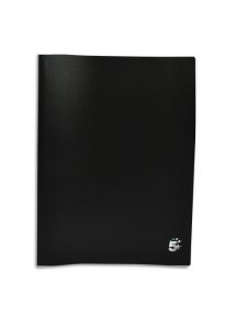 Protège-documents polypro 21x29,7cm, 20 pochettes, noir