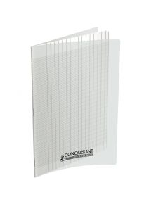 Cahier déficient visuel 24x32cm, 96p, réglure noire, grands carreaux