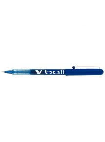 Stylo roller pointe métal Pilot V Ball 05, écriture 0,3mm, bleu