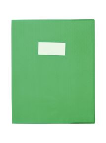 Paquet de 30 protège-cahiers en PVC 10/100ème, pour format 17x22 cm, vert
