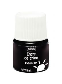 Flacon 20ml d’encre de Chine noire