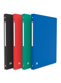 Classeur 21x29,7cm souple, 4 anneaux Ø15mm, dos de 2cm, assortis tradition opaque
