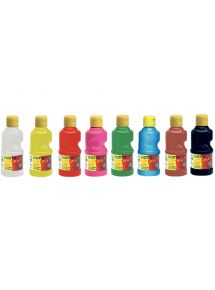 Gouache au doigt et au pinceau Baby, schoolpack de 8x250ml, couleurs assorties