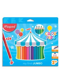 Crayon de couleur Maxi Color'peps, boîte de 24