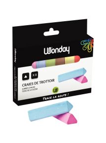 Étui de 8 craies trottoir assorties