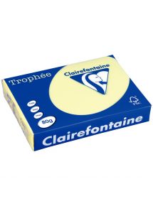 Papier Trophée A4 80g, jaune canari, ramette de 500 feuilles (2104005)