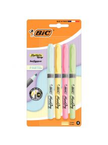Blister de 4 surligneurs Highlighter grip pastel