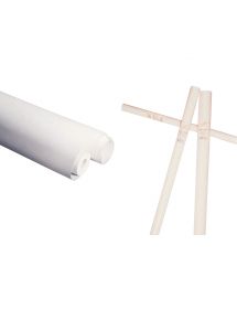 Rouleau de papier Kraft blanc 60g/m², 1x25 m