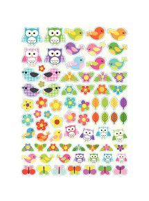 Sachet 260 gommettes nature assorties