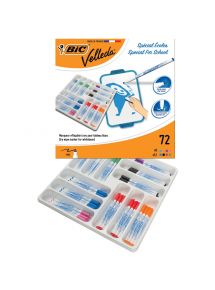 Feutre fin Velleda effaçable à sec, pack de 72, couleurs assorties
