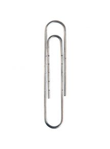 Trombone ondulée en acier galvanisé, 77mm, boîte de 100 