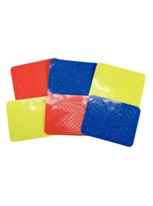 Sachet de 6 plaques à embosser, les animaux