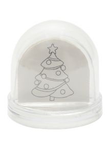 Lot de 10 boules de neige personnalisables en plastique