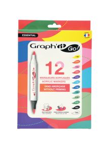 Pochette de 12 marqueurs Graph It essential