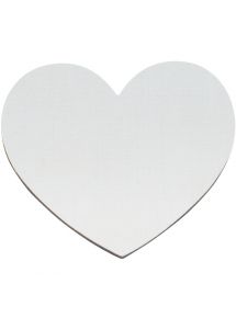 Lot de 10 magnets entoilées coeur diamètre 7.5cm