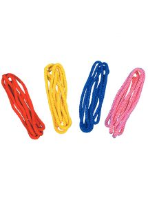 Lot de 4 cordes à sauter en polyester tressé, diamètre 10mm