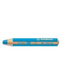 Crayon de couleur multi-talents Woody 3in1 Cyan