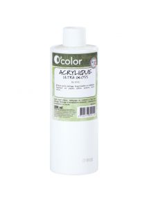 Peinture acrylique brillante, flacon 500ml, blanc