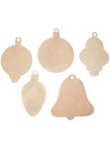 Lot de 50 maxi décorations de Noël à suspendre, assortiment 1